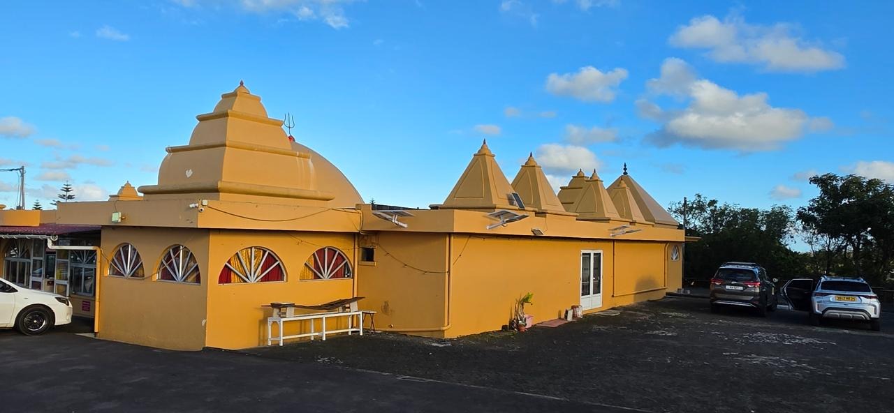 Side view of the temple complex